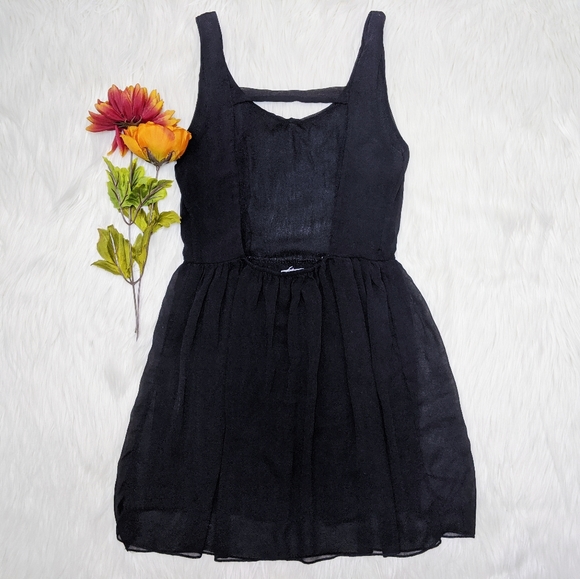 SOLD!! Brandy Melville Black Sheer Dress S - Picture 2 of 5